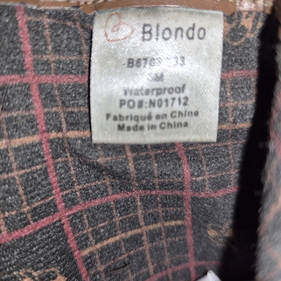 ​Blondo Valli 2.0 Brown Leather Waterproof Ankle Boots Women's Size 8M - Picture 3 of 8